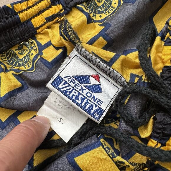 Vintage 90s Apex One Varsity University of Michigan Nylon Light Pants S Fits M-L - Picture 3 of 10